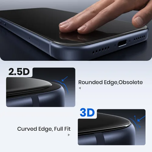 Vista 4 de WSKEN Protector de pantalla de privacidad para iPhone 17 Pro, vidrio templado de cobertura completa, pantalla privada antiespía de 24°, herramienta