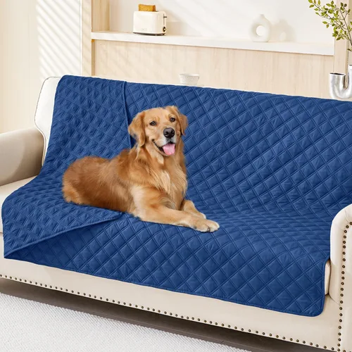 Vista 121 de Smiry Funda Impermeable para Cama de Perro Manta para Mascotas, Manta Suave y Lavable para Perros para Muebles Cama Sofá Sofá Reversible, a Cuadros