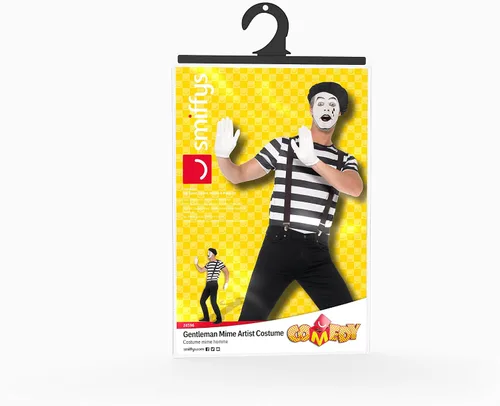 Vista 6 de Smiffys Disfraz de caballero para hombre NegroBlanco