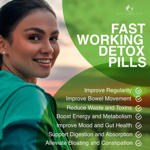 Vista 11 de Limpiador de colon Detox. Premium 15 días de acción rápida de desintoxicación píldoras de dieta, probióticos, fibra, laxantes naturales para aliviar
