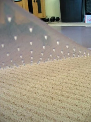 Vista 3 de Alfombrillas para sillas para suelos de moqueta: 60" x 72" rectángulo - espesor premium (1/5") - transparente