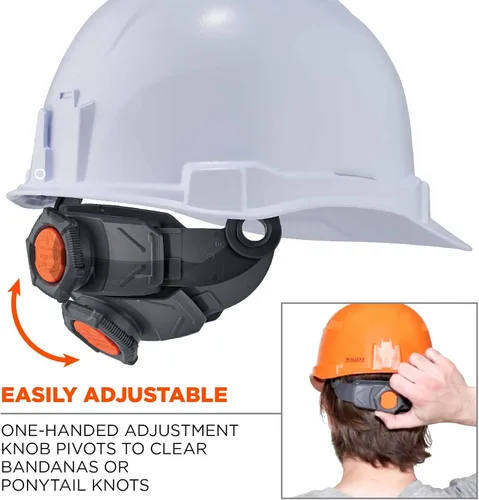 Vista 5 de Casco duro, estilo gorra, suspensión de trinquete, clase E, Ergodyne Skullerz 8970, naranja, mediano