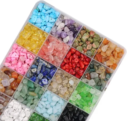 Vista 7 de Civilipi - Piedras naturales irregulares para hacer pulseras, collares y anillos, regalo para el Día de la Madre, para regalo de Halloween