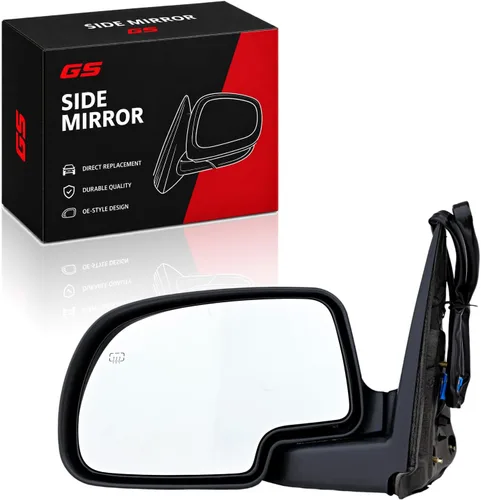 Vista 10 de Espejo retrovisor de puerta lateral para Chevrolet Silverado GMC Sierra Pasajero derecho con textura térmica eléctrica Chevy 3500 Cadillac Escalade