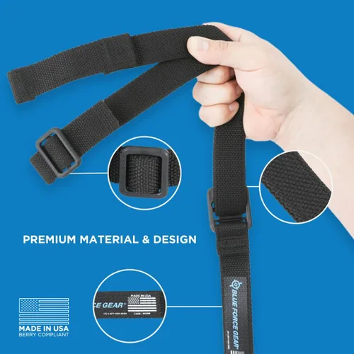 Vista 8 de Blue Force Gear GMT Sling, Durable Sling Strap, Double-Locking Sling Buckle Interface - Made in The USA - 34 to 64 Inches Length