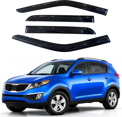 Vista 93 de Visera de ventana IG para Ford Focus Sedán y Hatchback 2012-2018, Protector de ventana lateral para lluvia y viento estilo Mugen, extra duradero
