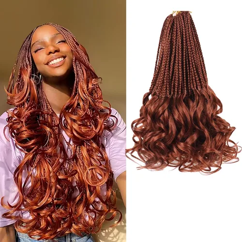 Vista 65 de Cabello para Trenzas Rizo Francés Color 1 Trenzas de Ganchillo Rizo Francés 10 Pulgadas Trenzas de Caja Cabello de Ganchillo para Mujeres y Niños