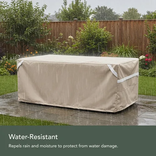 Vista 8 de Covermates Funda rectangular para mesa decorativa – Funda para muebles de patio al aire libre, resistente al agua, otomana/mesa auxiliar, poliéster