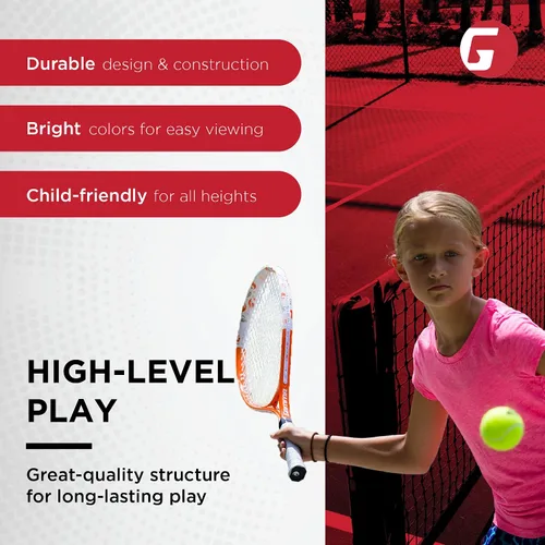 Vista 5 de Gamma Sports - Raqueta de tenis juvenil: raqueta de tenis Quick Kids de 19 pulgadas, raquetas de tenis juveniles prestrung para niños y niñas