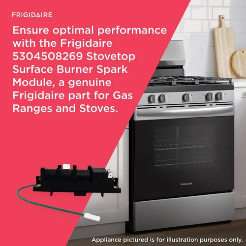 Vista 4 de Frigidaire 5304508269 - Módulo de chispa para estufas de gas y estufas, color negro