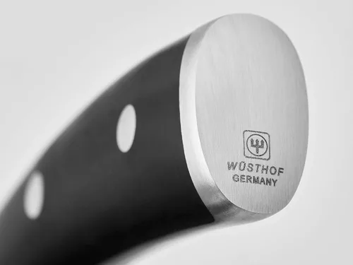 Vista 7 de WÜSTHOF Cuchillo de chef clásico IKON de 8 pulgadas y cuchillo de pelar clásico IKON de 3.5 pulgadas