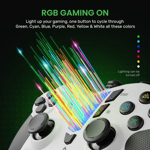 Vista 3 de IFYOO PC Steam Game Controller ONE Pro Wired USB Gaming Gamepad Joystick Compatible with ComputerLaptopWindows 111087XP AndroidPhoneTabletTVBox PS3