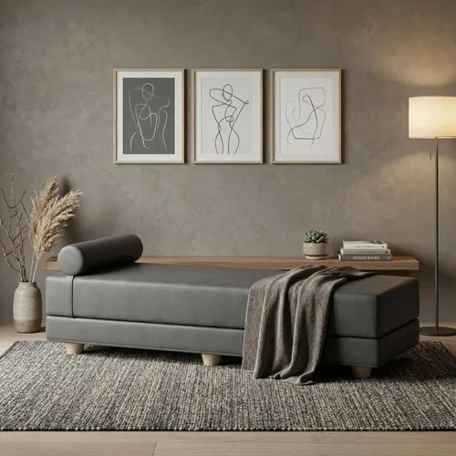 Vista 10 de Jaxx Alon Daybed - Tumbona plegable con colchón de espuma viscoelástica de primera calidad, tamaño Queen, fabricado en los Estados Unidos