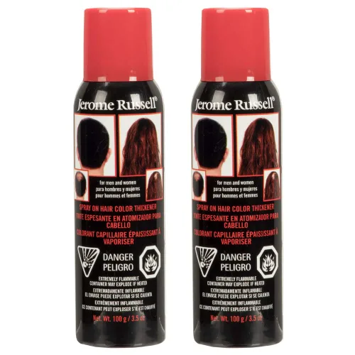 Vista 6 de Jerome Russell espesante de color para cabello. Adelgazamiento del cabello, Negro