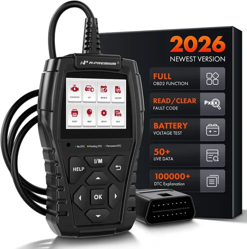 Vista 10 de A-Premium AD100 Herramienta de diagnóstico universal OBD2 escáner, lector de códigos de coche OBDII/EOBD/CAN, comprobar la luz del motor/leer