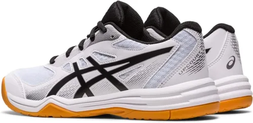Vista 3 de ASICS Upcourt 5 GS - Tenis deportivos para niños pequeños y grandes, parte superior textil con cierre de cordones y diseño llamativo