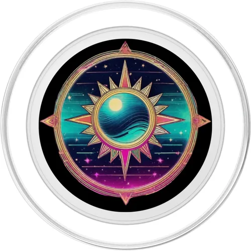 Vista 2 de Retro Synthwave Vaporwave Decor classic Anime 80s Print PopSockets MagSafe PopGrip for iPhone
