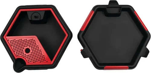 Vista 3 de Performance Tool W4074 Bandeja de drenaje y caché de herramientas 2 en 1 - Recoge convenientemente aceite y organiza herramientas para reparaciones