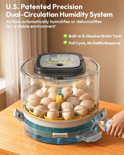 Vista 9 de 18 Egg Incubator for Hatching Eggs with Humidity & Temperature Control