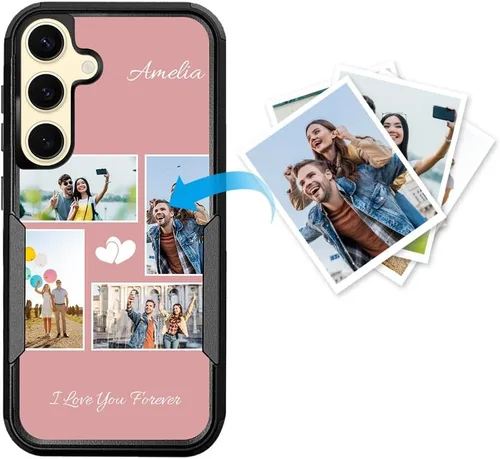 Vista 111 de Funda de teléfono personalizada para Galaxy S20 FE 5G, funda para teléfono multifoto, funda protectora resistente de doble capa a prueba de golpes