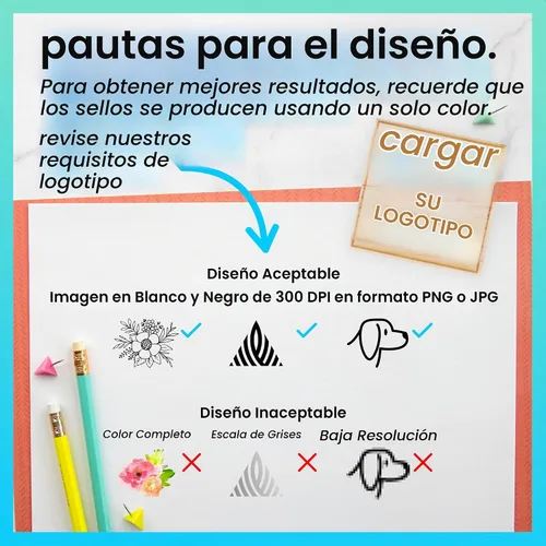 Vista 8 de ExcelMark Sello de logotipo personalizado, sello de goma de madera personalizado, carga tu propia imagen (1 x 1 pulgadas)