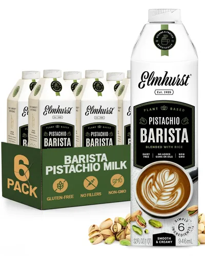 Vista 12 de Elmhurst 1925 Barista Edition Leche de avena, a base de plantas, vegana, 32 onzas (paquete de 6)