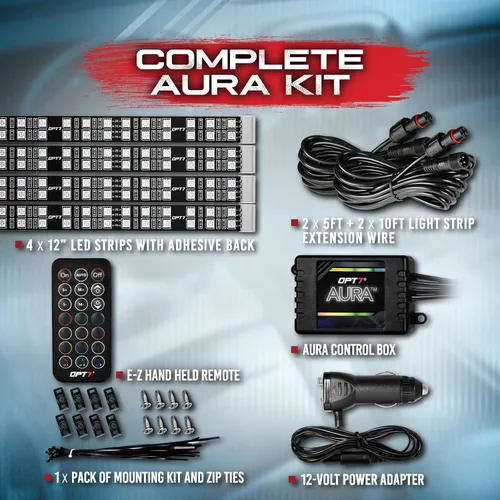 Vista 6 de OPT7® Aura, kit de iluminación interior doble fila