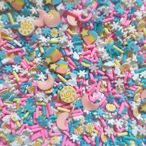 Vista 3 de 1.41 oz Mini Animales Fimo Rebanadas de Polímero Adultos Uñas Rebanadas de Arte Suministros de Diseño DIY Artesanía (Animales)
