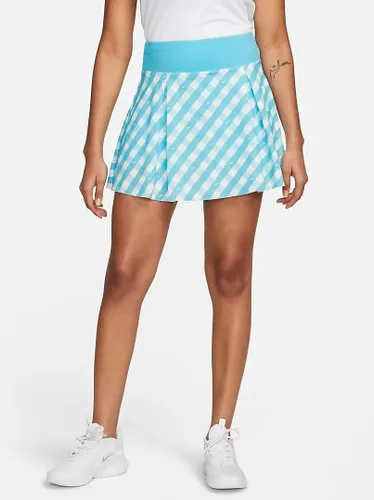 Vista 3 de Nike Dri-FIT Club - Falda de tenis estampada para mujer, azul báltico, talla XL, Turquesa