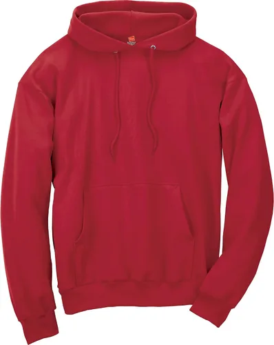 Vista 4 de Hanes - Sudadera para hombre con capucha de vellón EcoSmart de mezcla de algodón sin botones ni cremallera