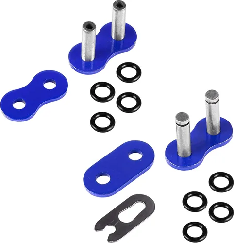 Vista 5 de Caltric Cadena de transmisión azul con junta tórica compatible con Yamaha Raptor 700 Yfm700R Yfm-700R Se 2006-2013