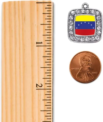 Vista 162 de Inspired Silver - Nana púrpura - Adorno de Navidad plateado - Adorno cuadrado para árbol de Navidad con circonita cúbica - Decoración colgante