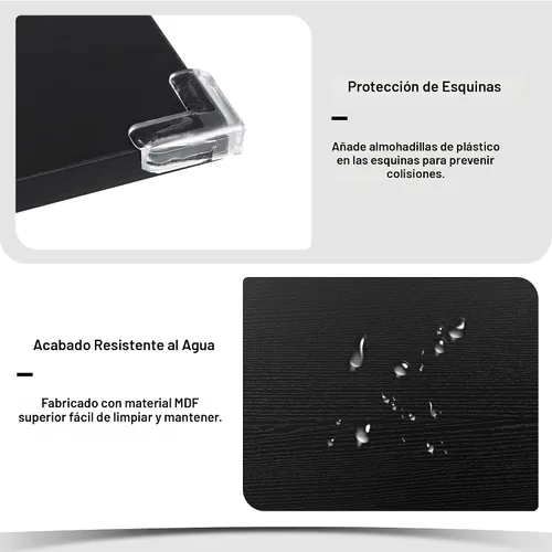 Vista 8 de Feonase Juego de mesa de comedor de 5 piezas para 4-8 personas, juego de mesa de cocina grande extensible de 63 pulgadas con 2 bancos y 2 taburetes