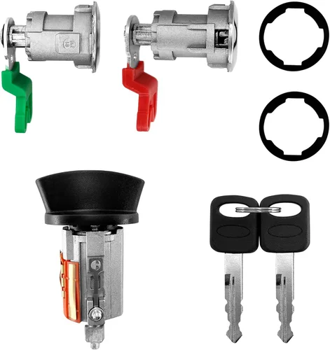 Vista 9 de Interruptor de cilindro de cerradura de encendido con llaves, compatible con Ford 1996-2016, Lincoln 1996-2007, Mercury 1996-2007, Mazda 1998-2009