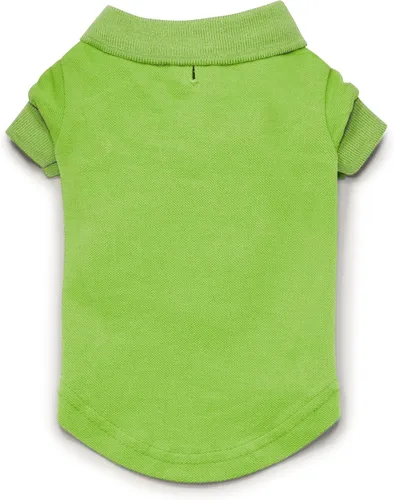 Vista 4 de Zack & Zoey Polo de algodón para perros, 8.0 in XS, color verde loro Verde perico