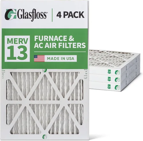 Vista 12 de Glasfloss Filtros de aire para horno de CA ZL 16x25x1 MERV 13. Paquete de 4 Tamaño exacto: 15-1/2 x 24-1/2 x 7/8, Clasificación: MERV 13, FPR 10