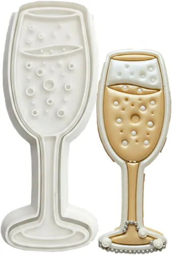 Vista 31 de Juego de 11 cortadores de galletas de amor con sello 3D de ácido poliláctico (PLA) para cocina, pastel, vestido de boda, formas de anillo de amor
