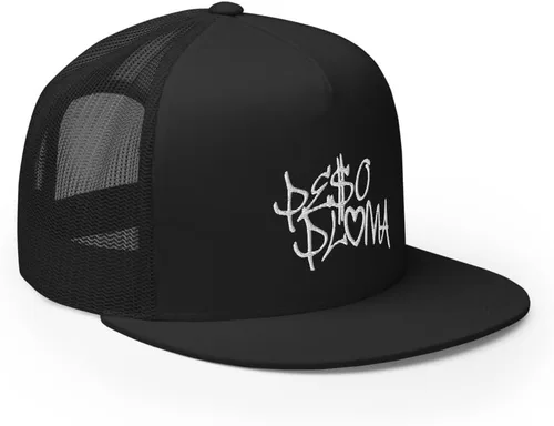 Vista 4 de Corridos Belicos Gorra de camionero con corona alta, gorra ajustable con pico plano Corridos Tumbados