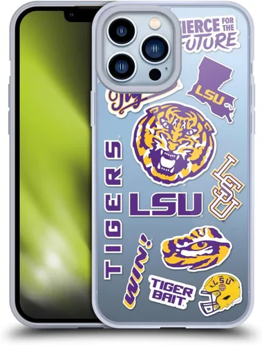 Vista 222 de Head Case Designs Funda de gel suave con licencia oficial de la Universidad Estatal de Louisiana LSU Camou compatible con Apple iPhone 7 Plus/iPhone