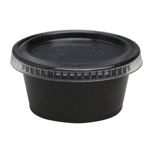 Vista 2 de Dixie - Vaso de plástico para porciones de 2 onzas por GP PRO (Georgia-Pacific), negro, PP20BLACK, 2,400