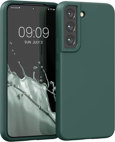 Vista 118 de kwmobile Funda compatible con Samsung Galaxy S9 - Funda de silicona TPU con acabado suave - Blue Reef