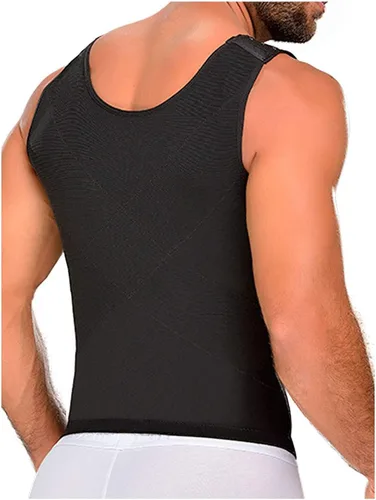 Vista 2 de M&D 0760 Gym Compression Vest Shirt Girdles for Men Fajas para Hombres