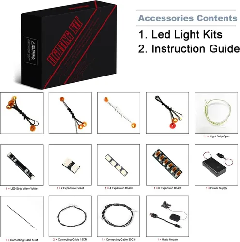 Vista 2 de BrickBling Kit de iluminación LED compatible con Lego Alpine Lodge Winter Village, luces de versión musical compatibles con luces Lego 10325