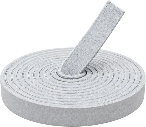 Vista 14 de TOFL Correa de cuero auténtico, tira de cuero de vaca de grano superior Beige