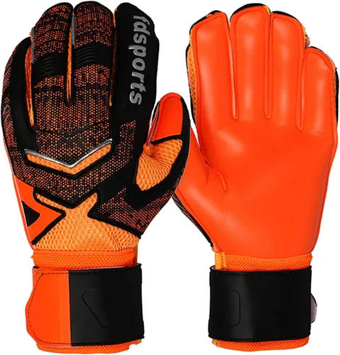 Vista 8 de Guantes de portero de fútbol para adultos y jóvenes, guantes de portero de fútbol de agarre fuerte con protección para los dedos