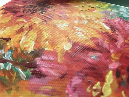 Vista 6 de Original Hand Painted Greeting Card, Flowers