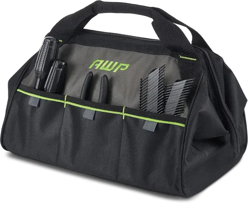 Vista 5 de AWP Bolsa de herramientas con ruedas de 14 pulgadas con mango de goma telescópico y bolsa de herramientas AWP de 15 pulgadas con diseño de mango