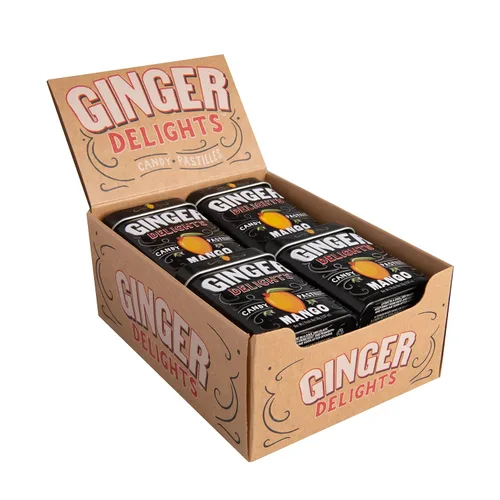 Vista 2 de Big Sky Ginger Delights - Mentas de mango - Paquete de 12