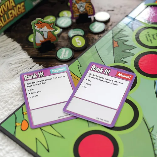 Vista 7 de MindWare – Animal Trivia Challenge Game A fast, replayable board game.
