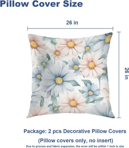 Vista 302 de Batmerry Autumn Pumpkin Templeton Throw Pillow Covers, Green Leaves Paths Forests Decorative Pillow Covers Digital Printing Blended for Couch Sofa